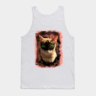 Cat Illustration Tank Top